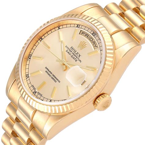 rolex day date 36mm yellow gold price|rolex day date puzzle dial.